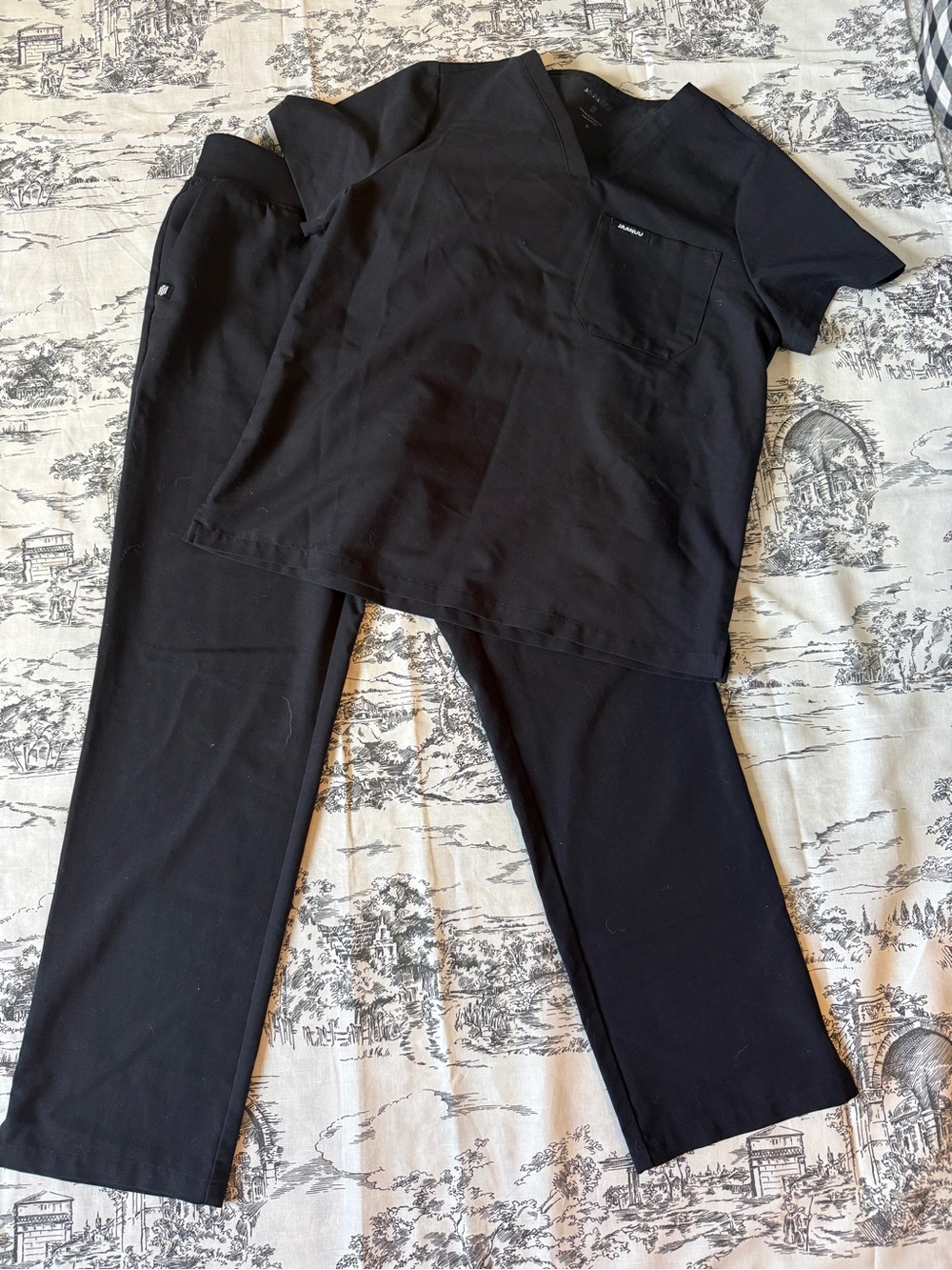Jannuu Women’s Scrub Pants and Top Set